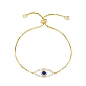 Evil eye ojo gold bracelet (silver in other listing)
